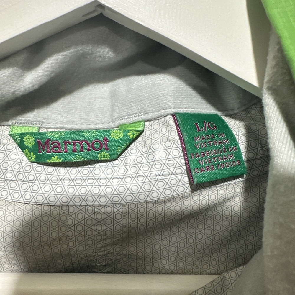 Marmot Lightweight Windbreaker Shell Jacket Green Kids/Women's Size Large - Picture 3 of 16